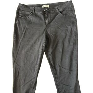BKE Victoria Women's Mid-Rise Skinny Jeans Universal Fit Black Denim Size 34